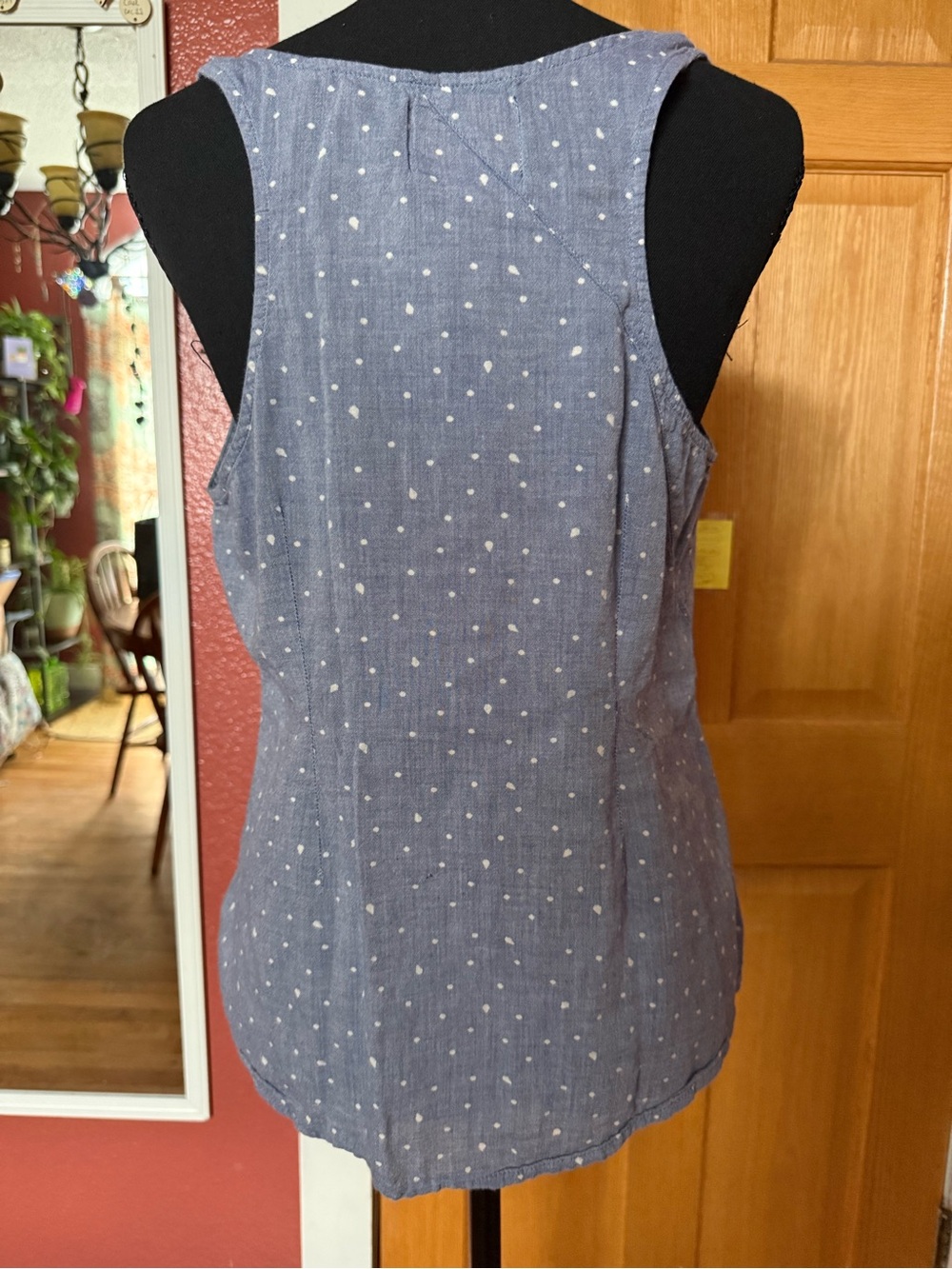 Volcom Gray Dot Racerback Tank Top - Picture 6 of 8